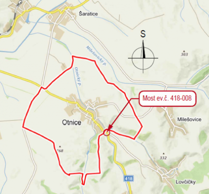 II/418 Otnice, most ev.č. 418-008