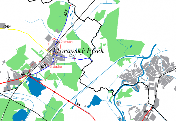 II/427 Moravský Písek průtah II. a III. stavba
