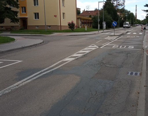 III/15280 Modřice, ul. Husova