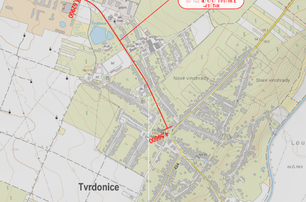 III/4243 přejezd ČD - Tvrdonice, SO 102 III/4243 Tvrdonice - průtah