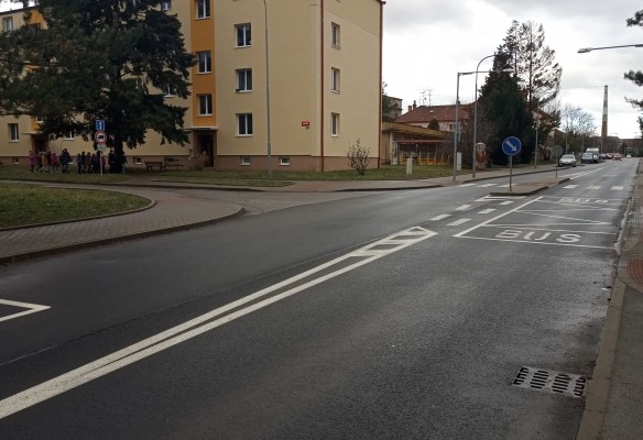 III/15280 Modřice, ul. Husova