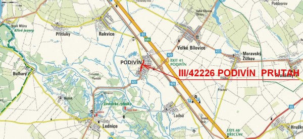 III/42226, II/422 Podivín průtah
