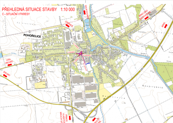 II/416 Pohořelice - okružní křižovatka