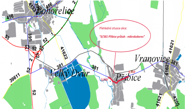 Mikrokoberce 2016 - II/381 Přibice průtah
