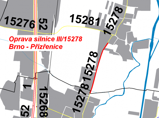 III/15278 Brno - Přízřenice