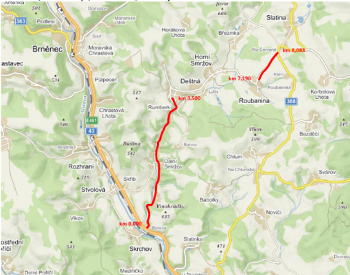 III/36829 Skrchov - Roubanina