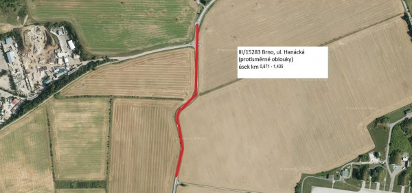 III/15283 Brno, ul. Hanácká