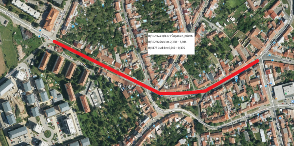 III/15286 a III/4173 Šlapanice průtah