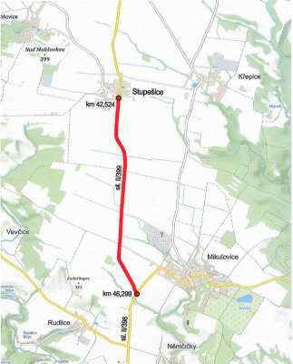 Mikrokoberce 2020 - II/399 Stupešice - křiž. se sil. II/398