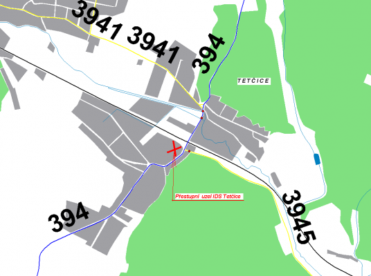 Přestupní uzel IDS Tetčice