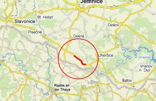 II/409 Uherčice - Vratěnín, 1. stavba