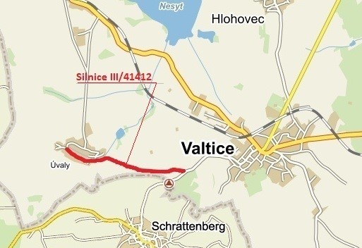III/41412 Valtice - Úvaly