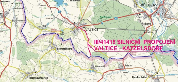 III/41415 Silniční propojení Valtice - Katzelsdorf