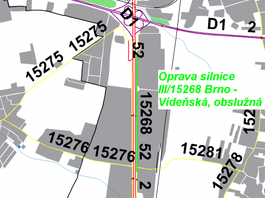 III/15268 Brno – Vídeňská, obslužná