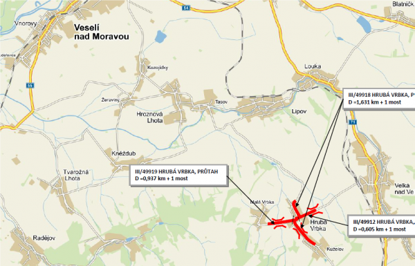 III/49918 Hrubá Vrbka průtah