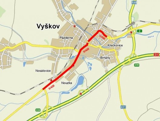 II/430 Vyškov - průtah